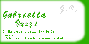 gabriella vaszi business card